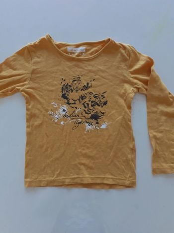 Tee-shirt fille 6 ans ocre / moutarde In extenso