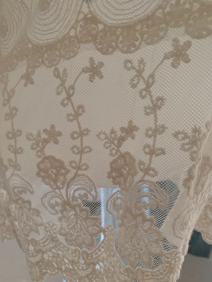 Blouse dentelle crochet transparent 36-38 manches3/4 - photo numéro 13