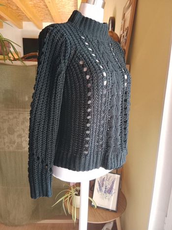 Pull grosse maille ajourée