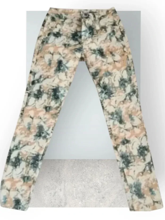 Jean ajusté imprimé ,Toxic3 ,coupe slim crop ,taille mi-haute ,stretch - photo numéro 7