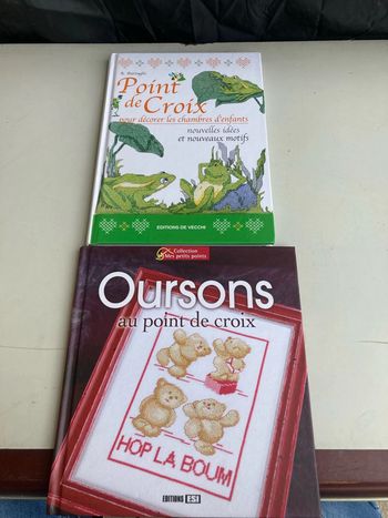 Lot livres point de croix