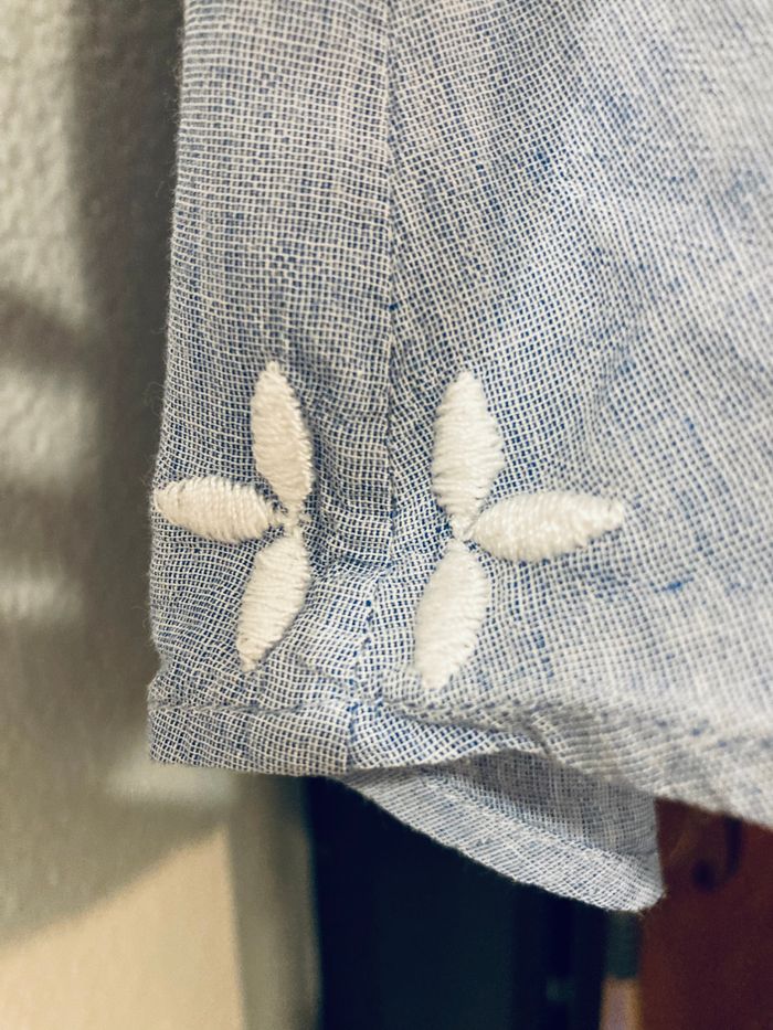 Chemise coton style jean cyrillus 9 mois - photo numéro 2