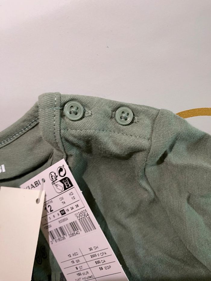 T-shirt léger manches longues 12 mois kiabi neuf avec étiquettes - photo numéro 6