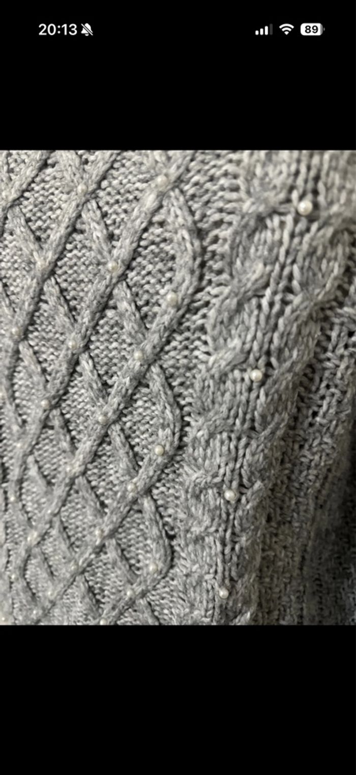 Pull tricot hiver avec perles marque Takko - photo numéro 3