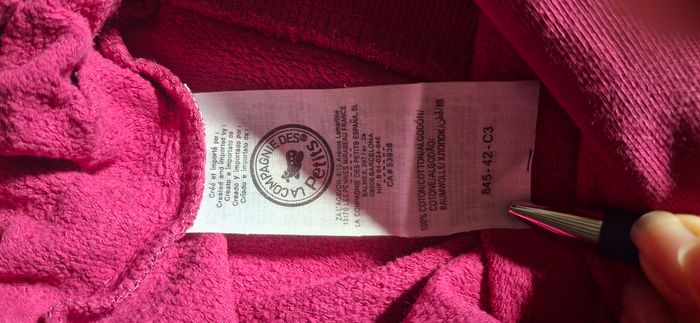 Veste sweat mauve marque La compagnie des petits taille 6 ans - photo numéro 4