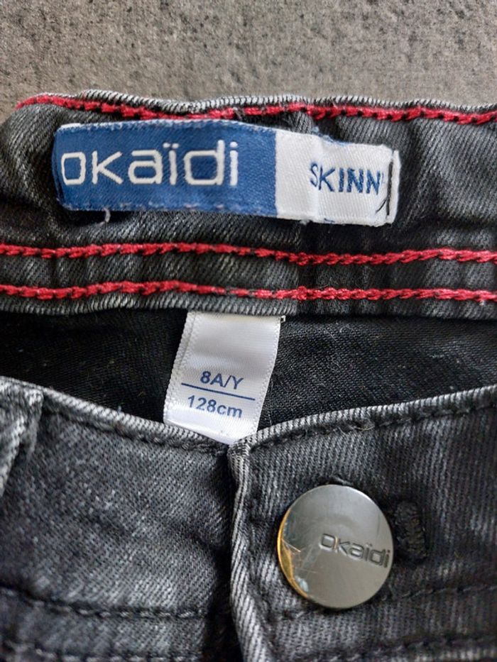 Lot de 2 jeans skinny réglable 👦 Okaidi 8ans - photo numéro 3