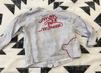 Teeshirt marinière Sucre d’orge 9 mois 74 cm