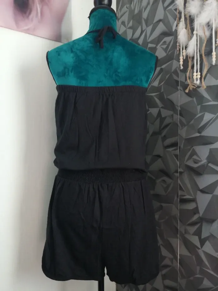 Combishort noir avec poches et liens à nouer à la kuque et à la taille / esmara / (40-42) - photo numéro 4