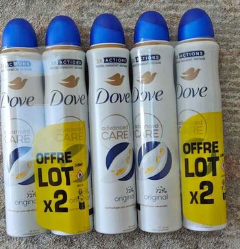 Lot de 5 Deodorants dove neuve