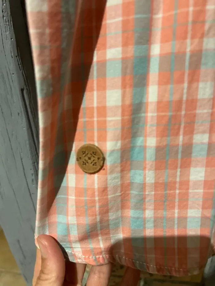 Chemise à carreaux manches courtes homme, oxbow, taille L - photo numéro 3