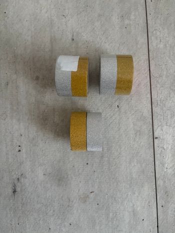 Lot de ruban adhésif washi doré et argenté