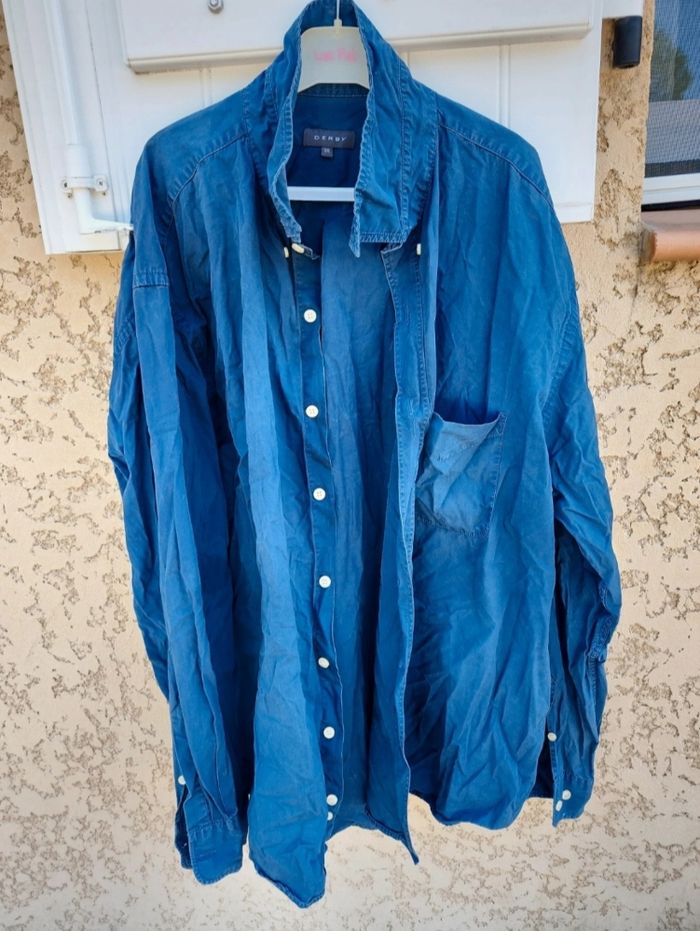 Chemise Derby taille XXL manches longues