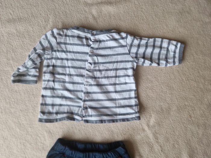 Ensemble t-shirt manches longues sergent major et pantalon Timberland 6-9mois - photo numéro 8