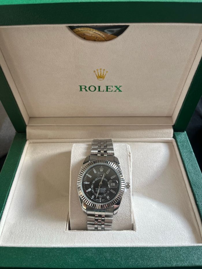 Montre arg/fond noir - photo numéro 2