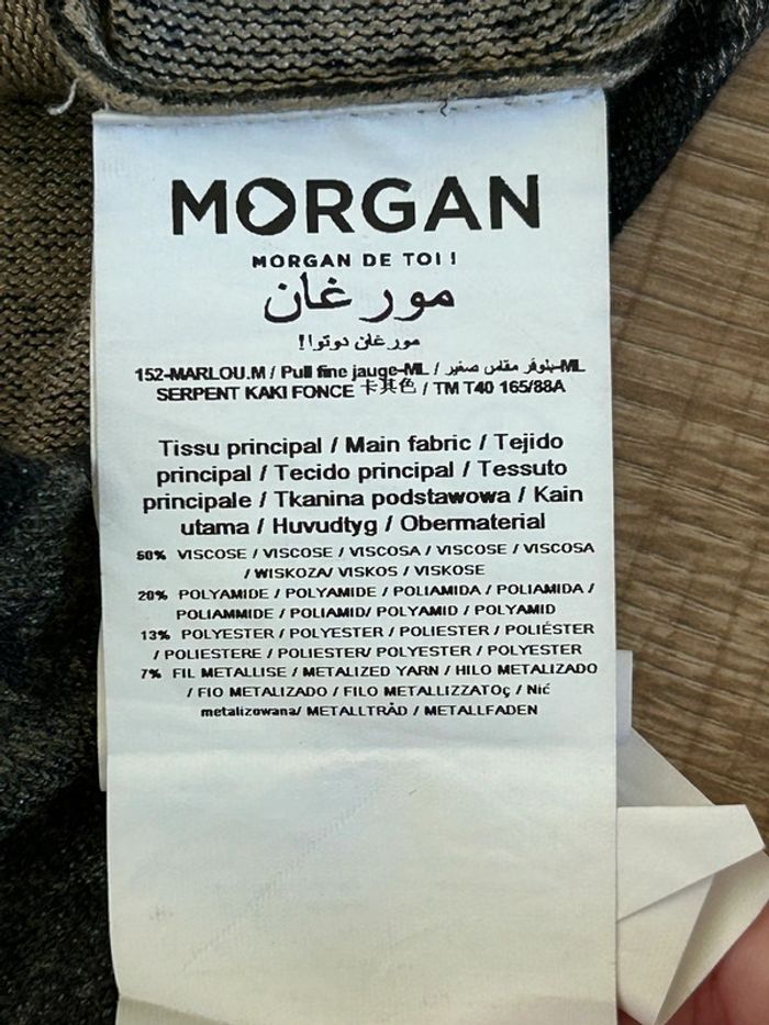 Pull long imprimé pailleté Morgan taille M jamais porté - photo numéro 15