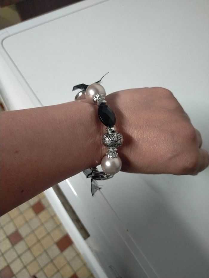 Bracelet fantaisie élastique en perles - photo numéro 5