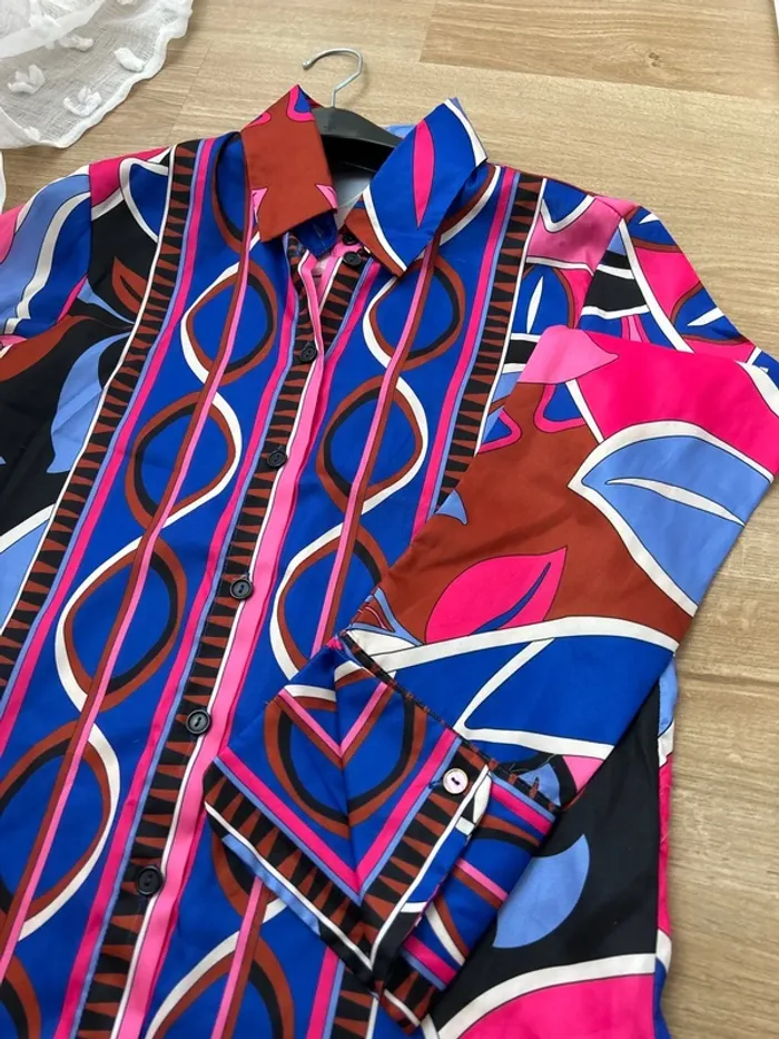 Chemise satinée coloré - photo numéro 2