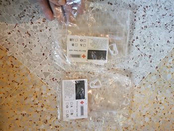 Lot de 2 poche de sang pour haloween neuves