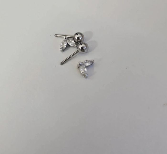 2 paire de Piercing oreilles