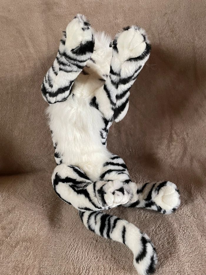 Peluche tigre blanc - photo numéro 4