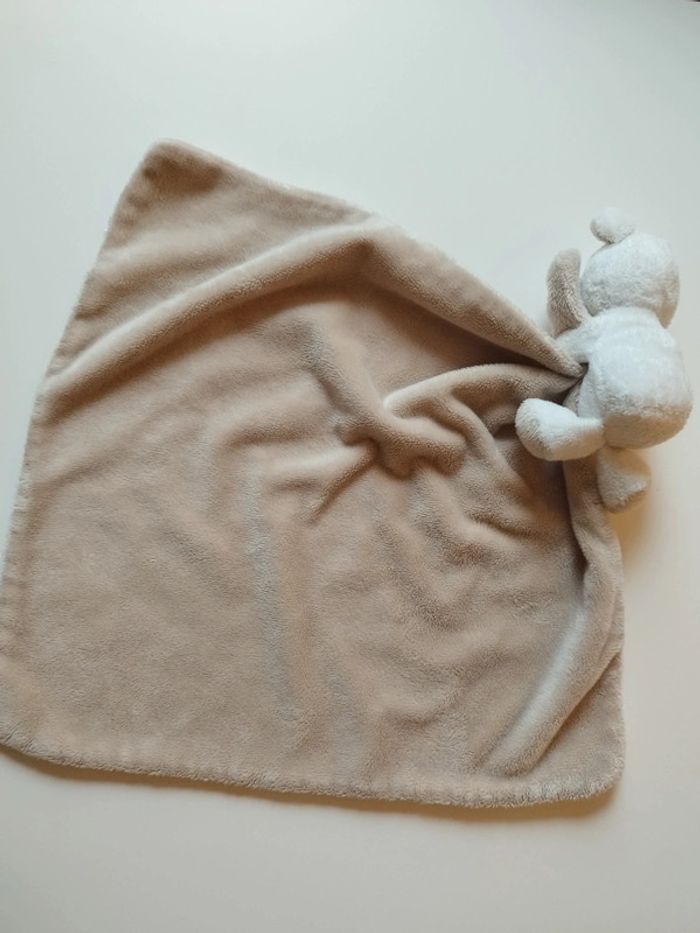 Doudou mouchoir blanc beige ours Primark - photo numéro 4