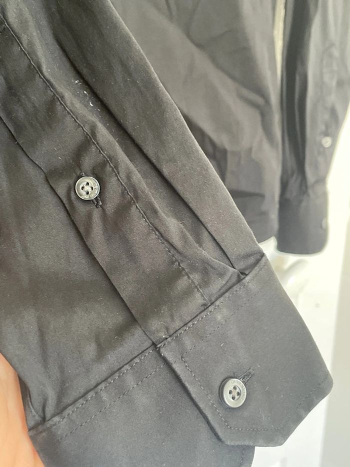 Belle chemise noire homme Devred taille clés - photo numéro 4