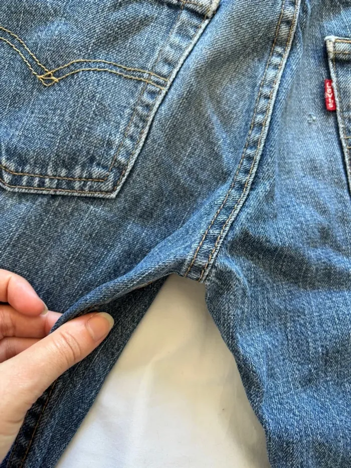 Jean levi’s 550 relaxed large droit straight  7/8 eme bleu y2k 00s XS/34 ou 14 ans rare US - photo numéro 14