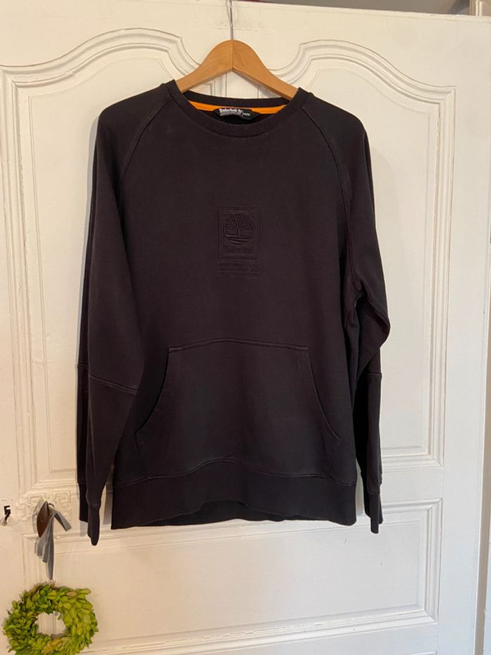 Sweat-shirt Timberland noir poche ventrale taille M
