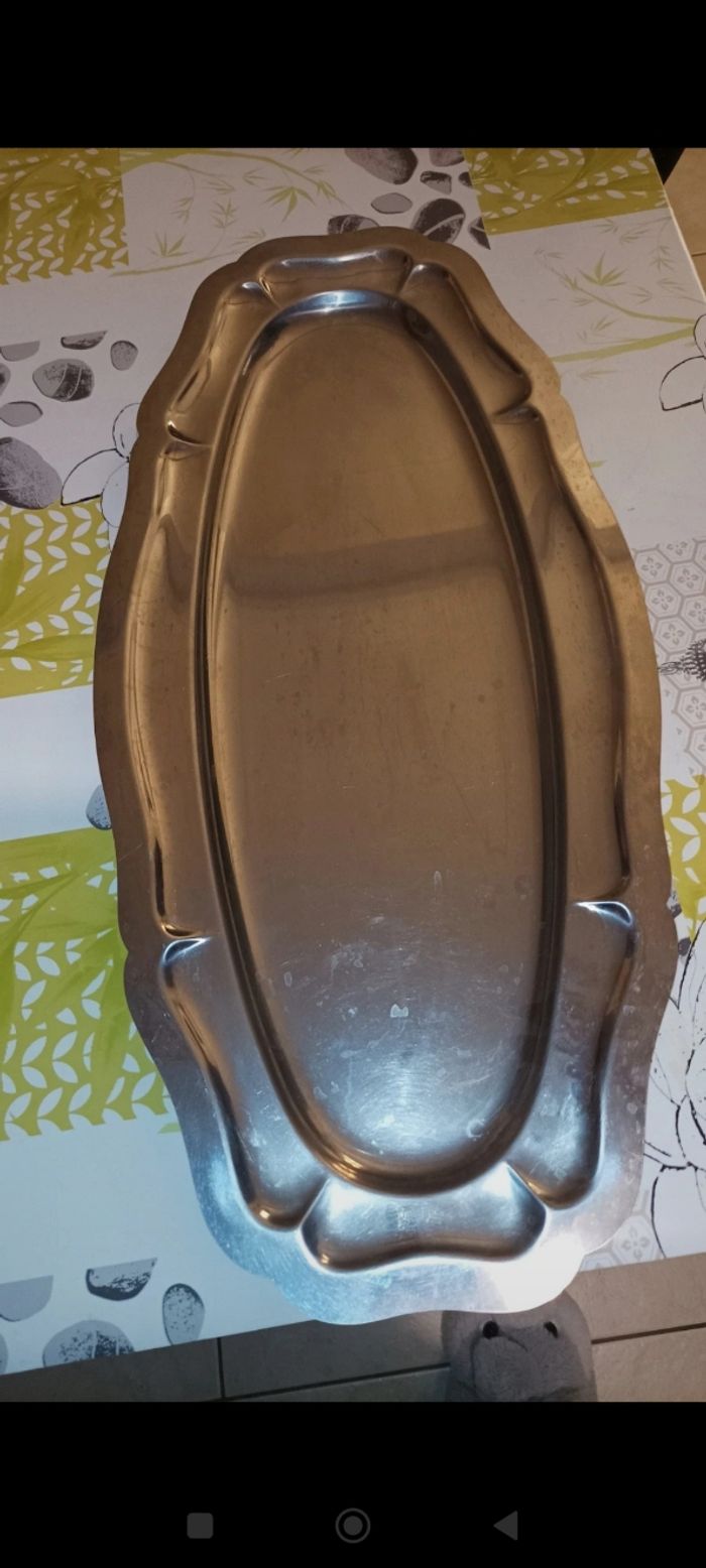 Lot de 4 plats en inox - photo numéro 7