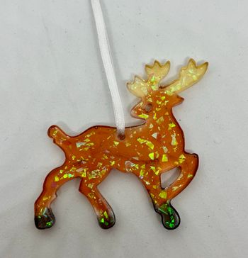 Ornement suspension de sapin  cerf 🦌