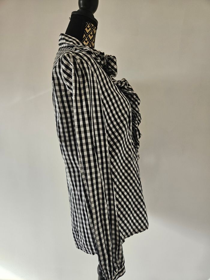 Chemise à carreaux - Sisley - Taille L - photo numéro 2