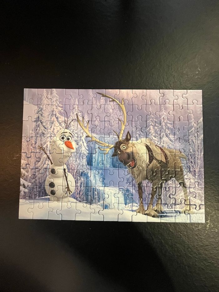 Lot de 4 puzzles La Reine des Neiges – 4 x 100 pièces - photo numéro 3