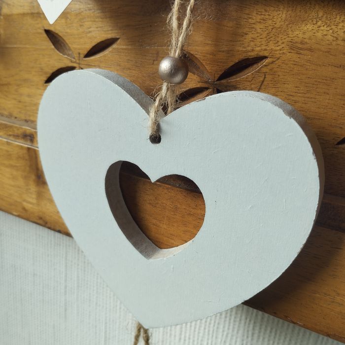 Guirlande de décoration en bois et ficelle Neuf - photo numéro 3