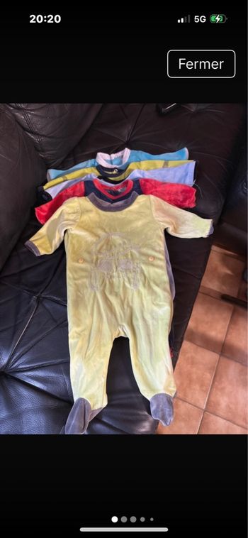 Pyjamas bébé garçon  3 mois