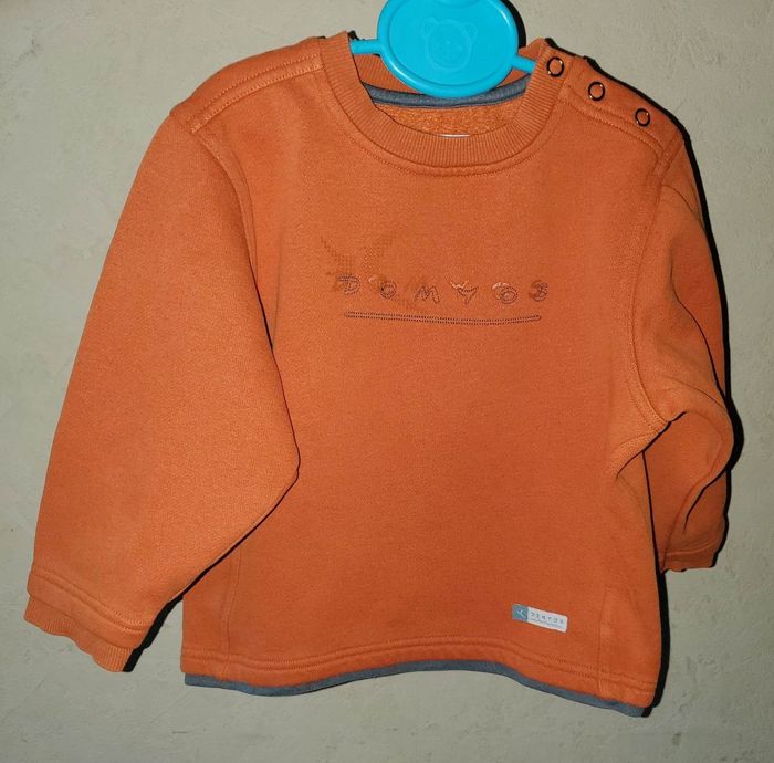 pull sweat Domyos orange garçon 4 ans - photo numéro 3