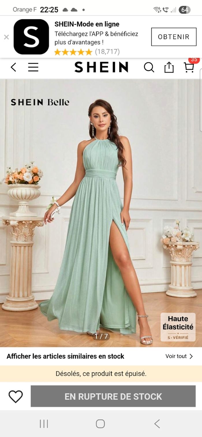 Robe cérémonie neuve Shein