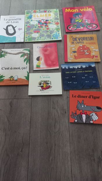 Lot de 9.livres ecole des loisirs