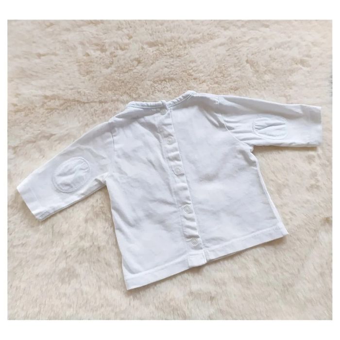 Tee-shirt à manches longues pressions dans le dos unisexe bébé fille ou garçon 1 mois = 54 cm - photo numéro 2