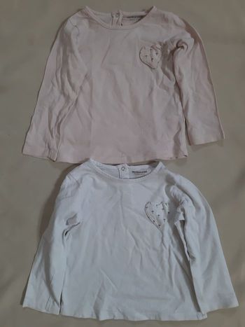 Lot de 2 tee-shirts manches longues - Vertbaudet - 18 mois