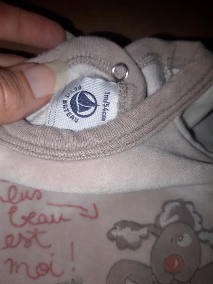 Grenouillère 1 mois petit bateau - photo numéro 3