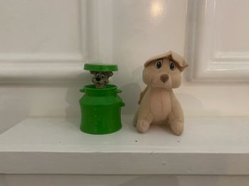 Figurine la belle et le clochard : scamp et ange