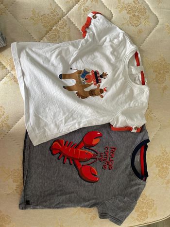 Lot de 2 tee shirt manches courtes okaidi