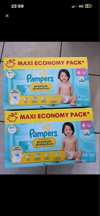 2 carton pampers premium 4