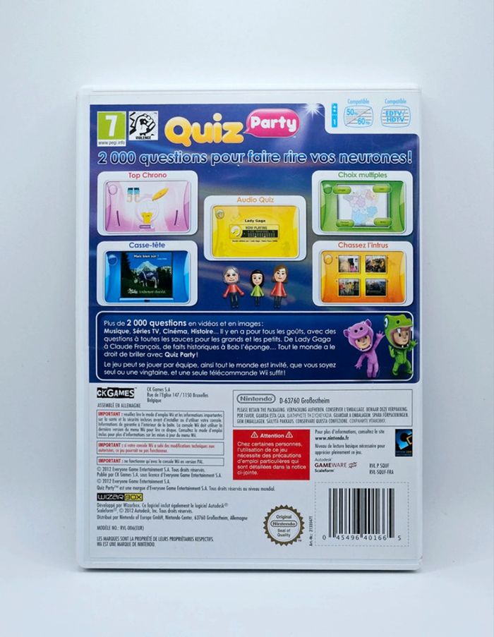 Nintendo Wii # Quiz Party # - photo numéro 2