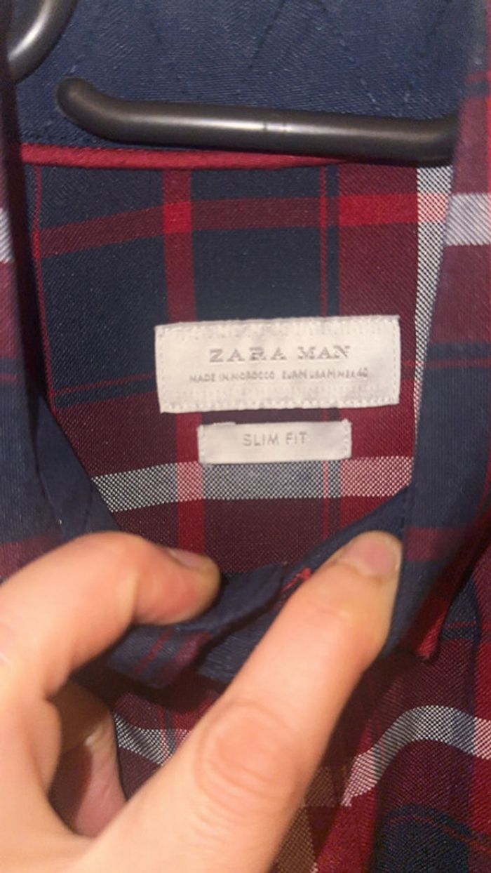 Chemise Zara à carreaux – Taille M, quasi neuve - photo numéro 2