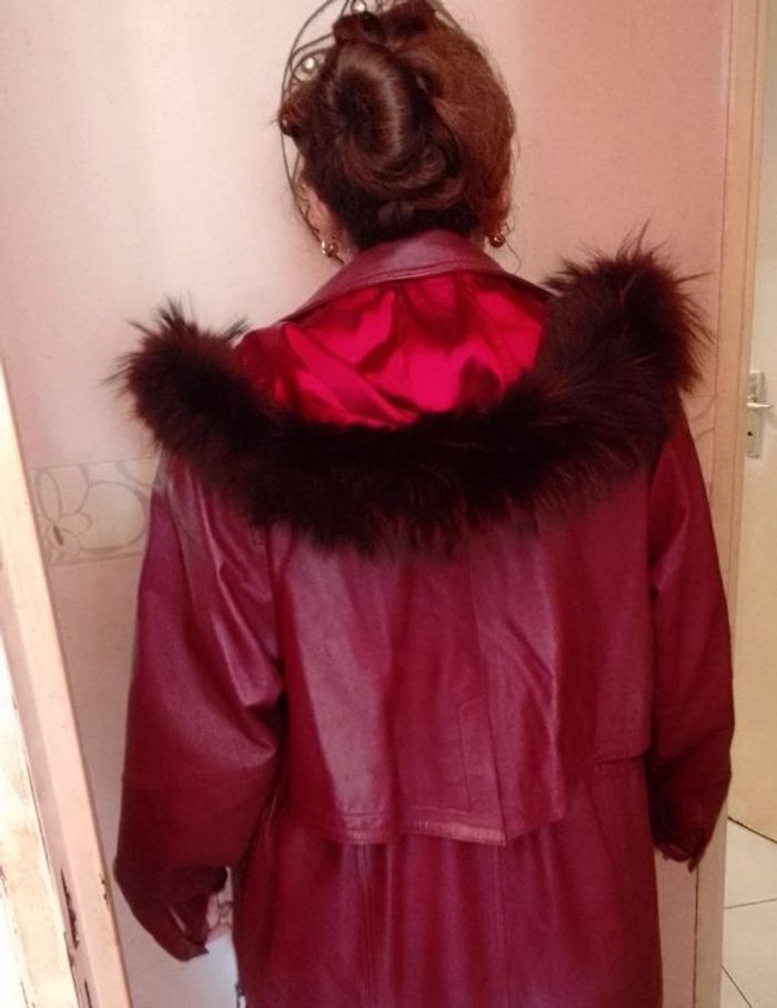 Manteau long en cuir - photo numéro 2