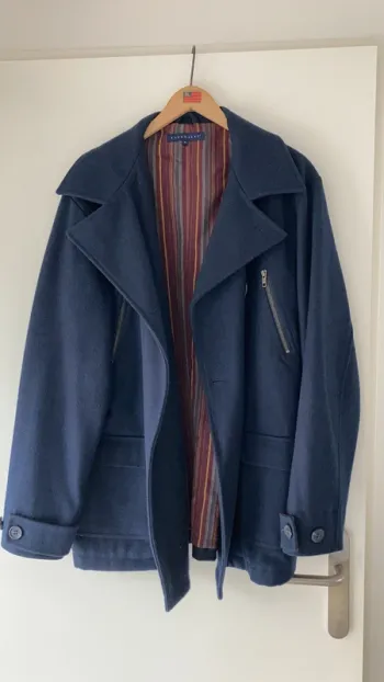 Caban homme laine bleu XL Somewhere
