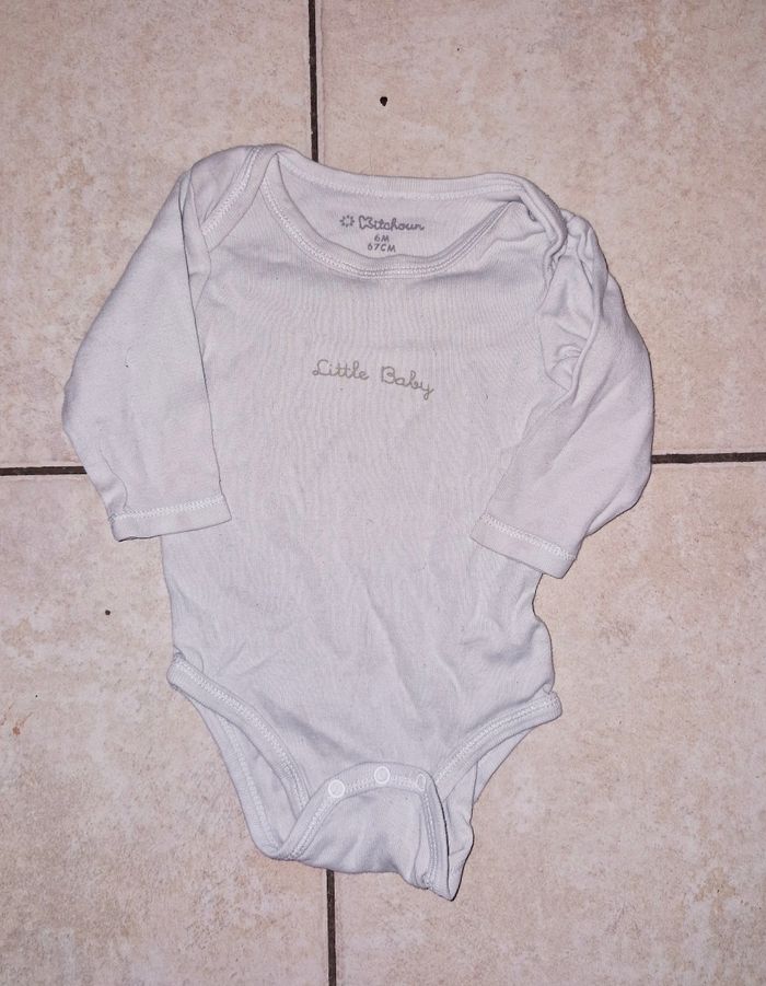 Lot bodies garçon 6 mois - photo numéro 2