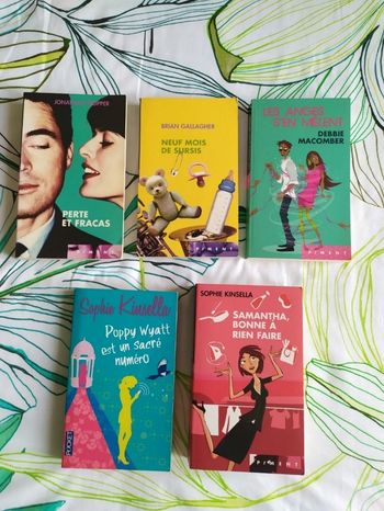 Lot de 5 romances chick lit