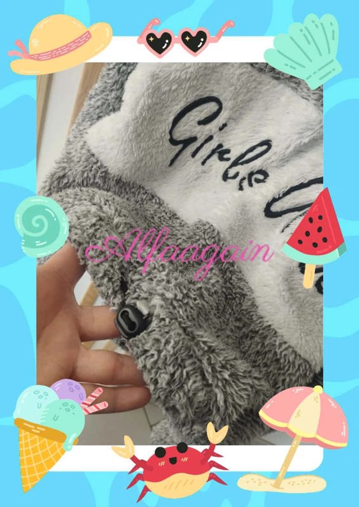 Pull pilou gris 8/10ans - photo numéro 6